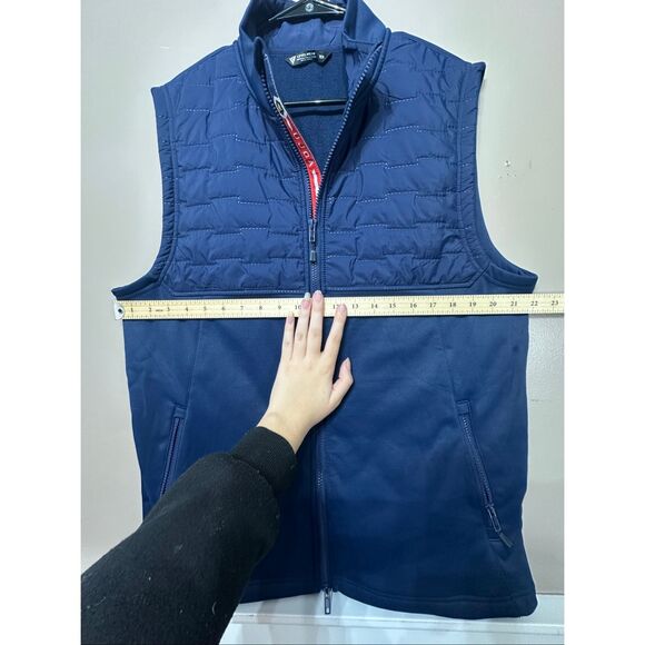 NWOT Levelwear Milo Golf Dark Blue Quilted Insulated Vest Men's Medium - Picture 8 of 12
